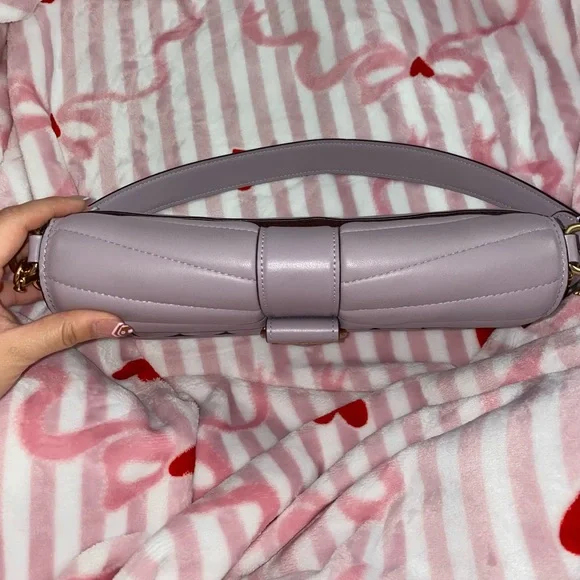 Coach Georgie Quilted Purple Bag - Picture 4 of 8